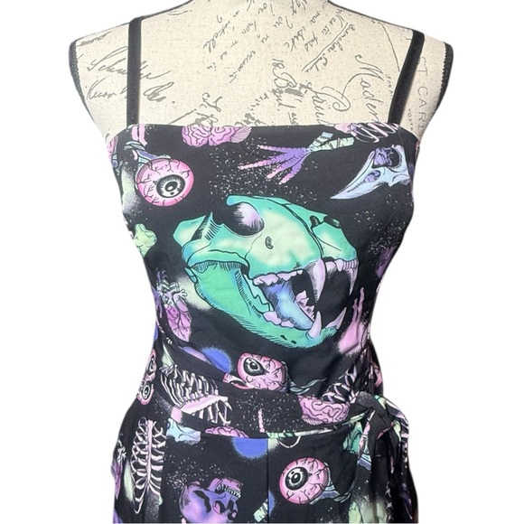 Blackmilk Pants - BlackMilk Neonatomy Print Jumpsuit Romper Size Small